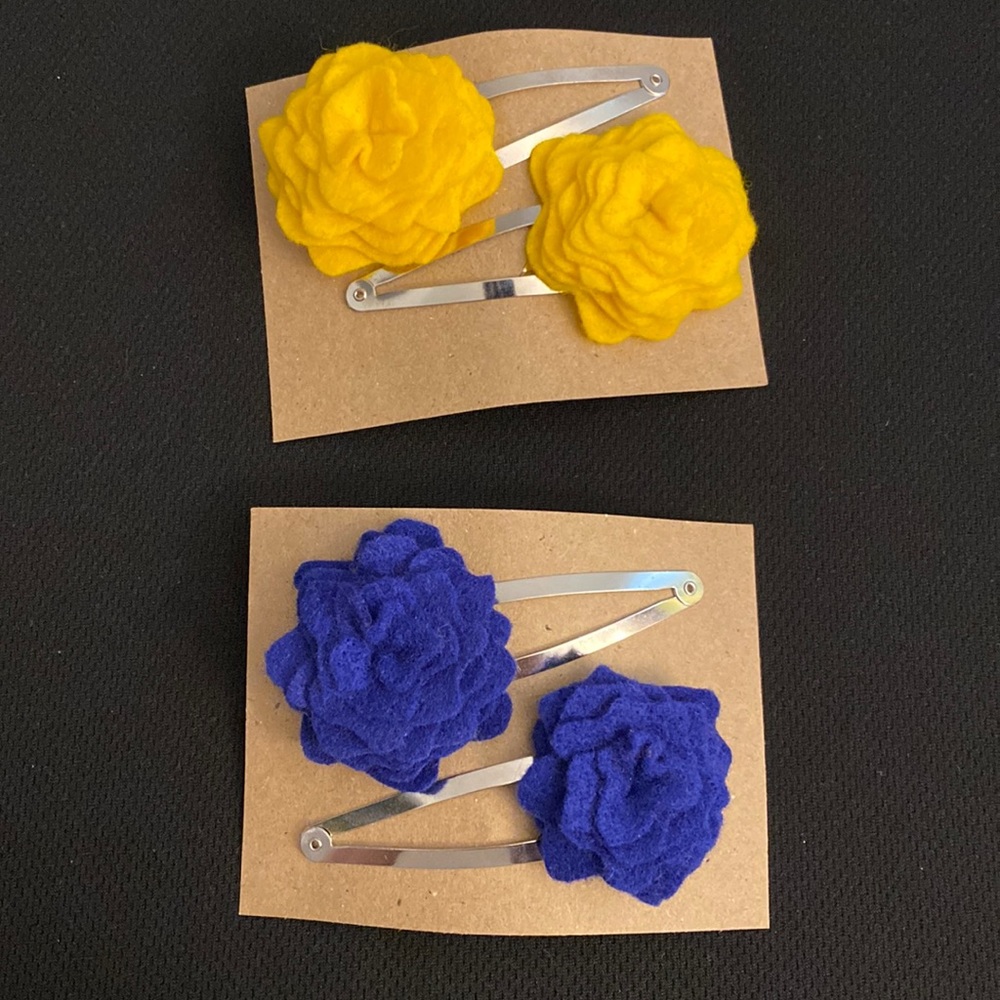 Felt Hair Clips